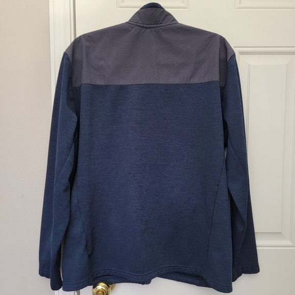 Orvis Full Zip Mens Knit Jacket Zip Pockets Navy Blue Outdoor Preppy Size L - Picture 6 of 13